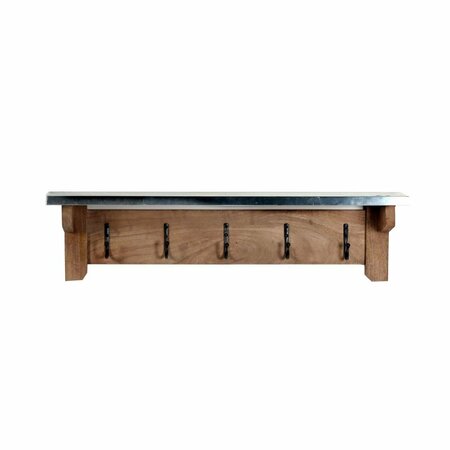 KD CAMA DE BEBE 40 in. Millwork Wood & Zinc Hook Shelf KD3240072